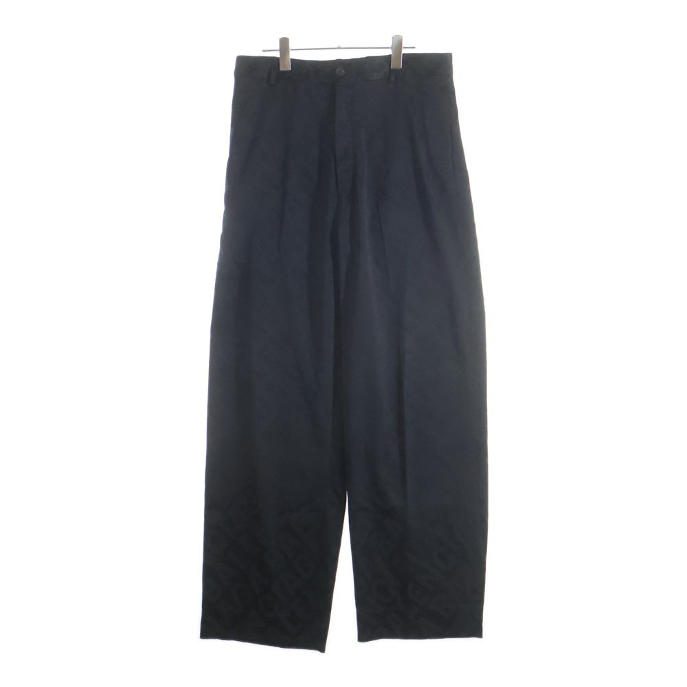 BALENCIAGA(バレンシアガ) Satin Baggy Pants 総柄 サテンバギーパンツ ブラック 671660 TIO38