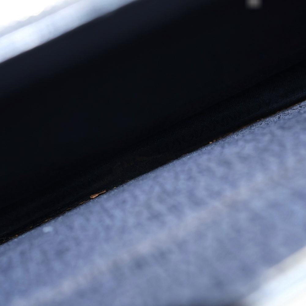 GIANNI VERSACE(ジャンニ ヴェルサーチ) 80S VINTAGE Briefcase メデューサロゴ レザーブリーフケース ハンドバッグ ブラック レディース