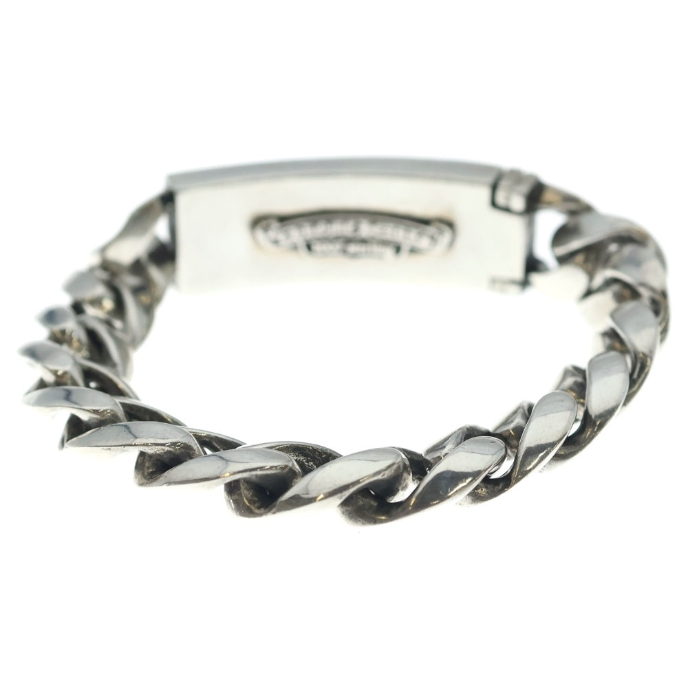 CHROME HEARTS(クロムハーツ) ID FLORAL CRS フローラルクロスIDクラシックリンク ブレスレット 13LINK シルバー BCA164