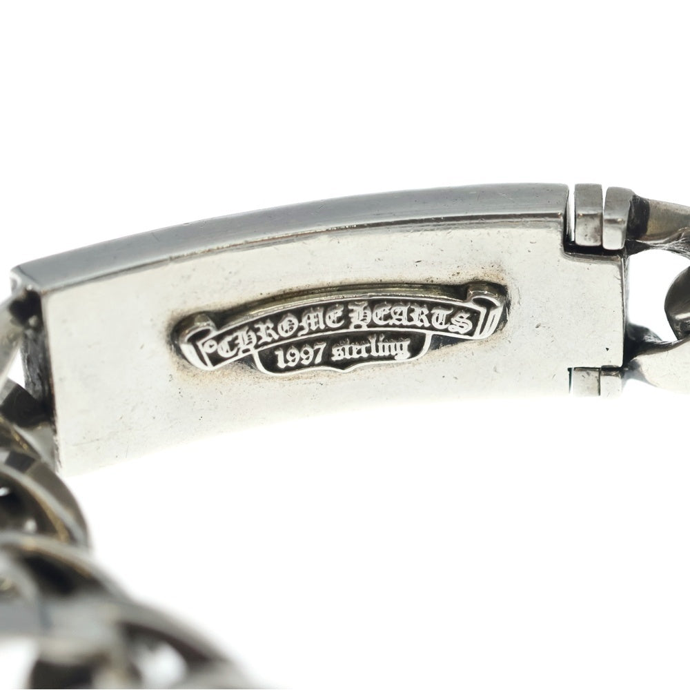 CHROME HEARTS(クロムハーツ) ID FLORAL CRS フローラルクロスIDクラシックリンク ブレスレット 13LINK シルバー BCA164