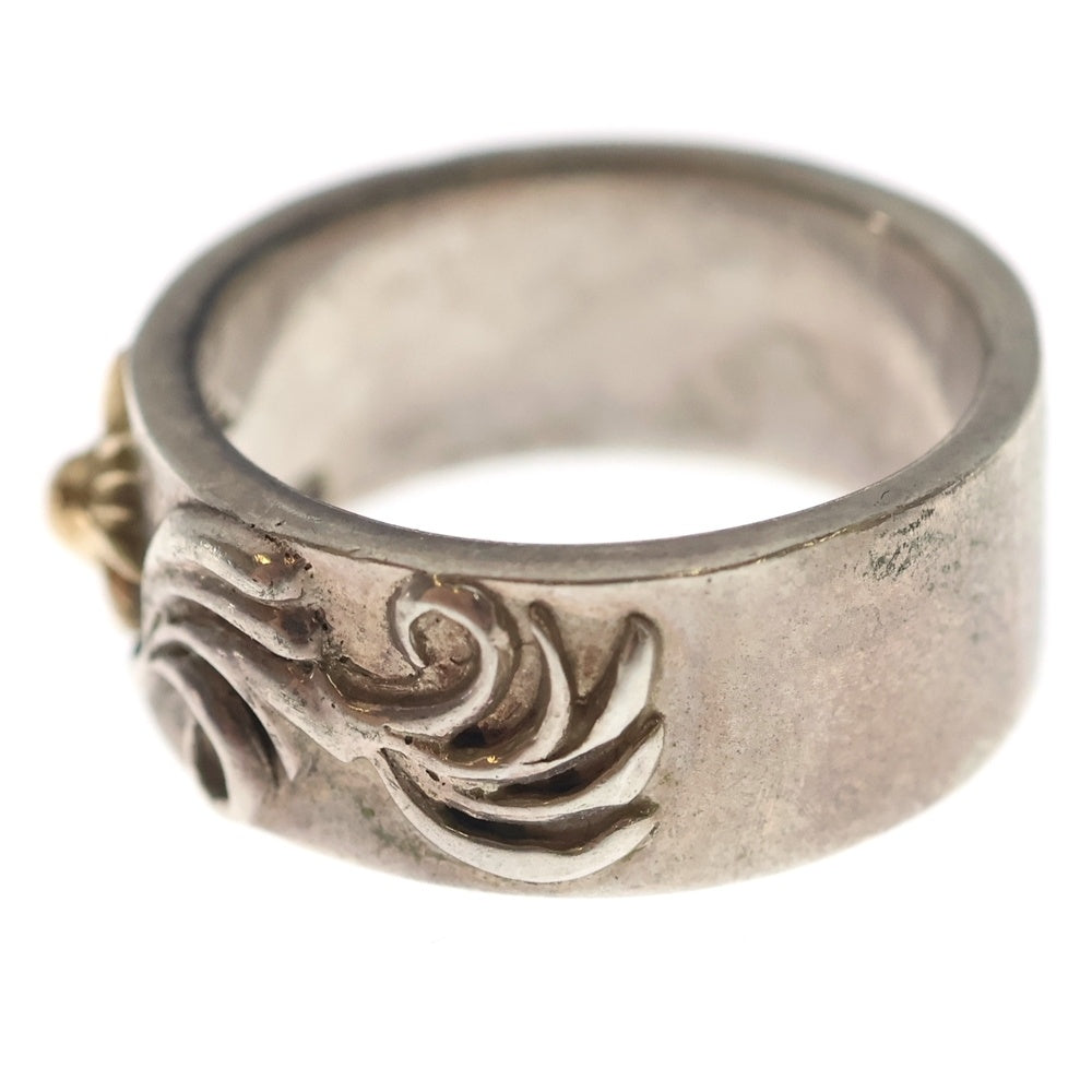 ARIZONA(アリゾナ) K18 太陽神付き リング 唐草 刻印 R-34b シルバー/ゴールド