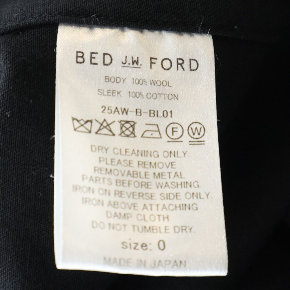 BED J.W. FORD(ベッドフォード) 25AW ALTERNATIVE ELEGANCE ネクタイ 長袖シャツ ブラック