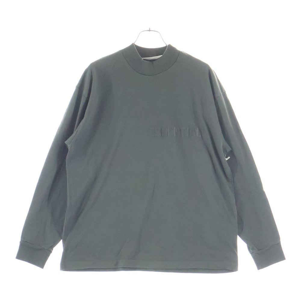 FEAR OF GOD ESSENTIALS(フィアオブゴッド エッセンシャルズ) L/S T-SHIRT フェルトロゴ 長袖Tシャツ ロンT グレー