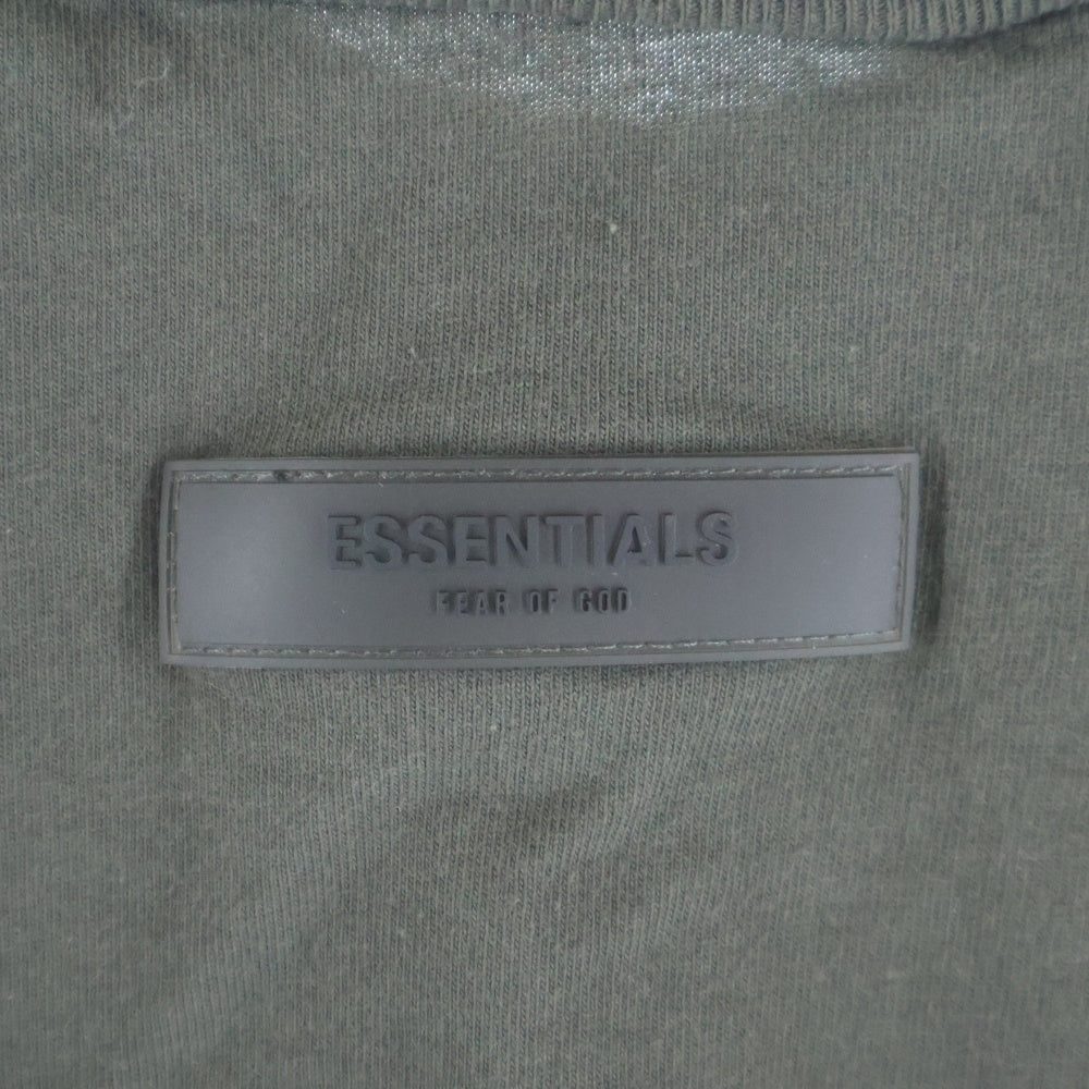 FEAR OF GOD ESSENTIALS(フィアオブゴッド エッセンシャルズ) L/S T-SHIRT フェルトロゴ 長袖Tシャツ ロンT グレー