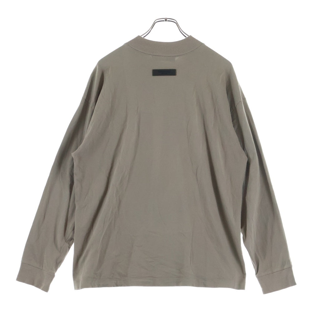 FEAR OF GOD ESSENTIALS(フィアオブゴッド エッセンシャルズ) L/S T-SHIRT フェルトロゴ 長袖Tシャツ ロンT ベージュ