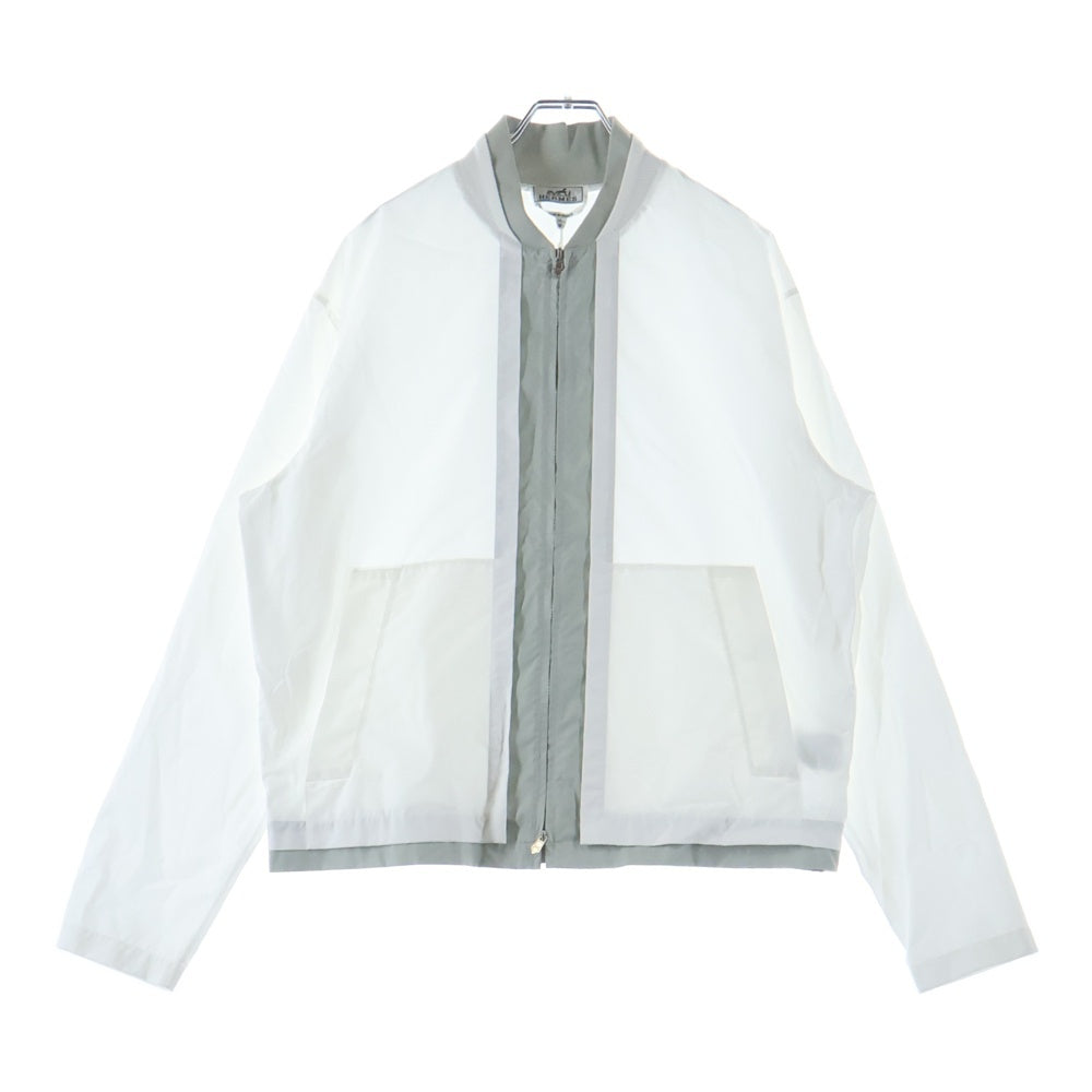 HERMES(エルメス) Twin Bicolore バイカラー シャツジャケット ホワイト