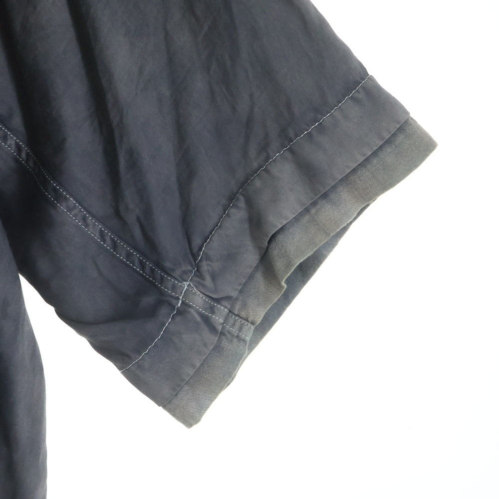 MAISON MIHARAYASUHIRO(メゾンミハラヤスヒロ) 24SS RC TWILL DOUBLE LAYERDE S/S SHIRTS レイヤード 半袖シャツ グレー A12SH071
