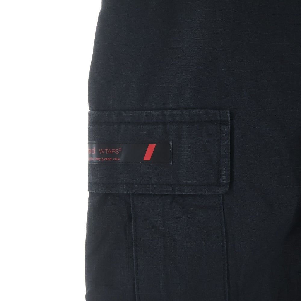 WTAPS(ダブルタップス) 24AW TROUSERS RIPSTOP ミリタリー リップストップトラウザーズ カーゴパンツ ブラック 242WVDT-PTM01