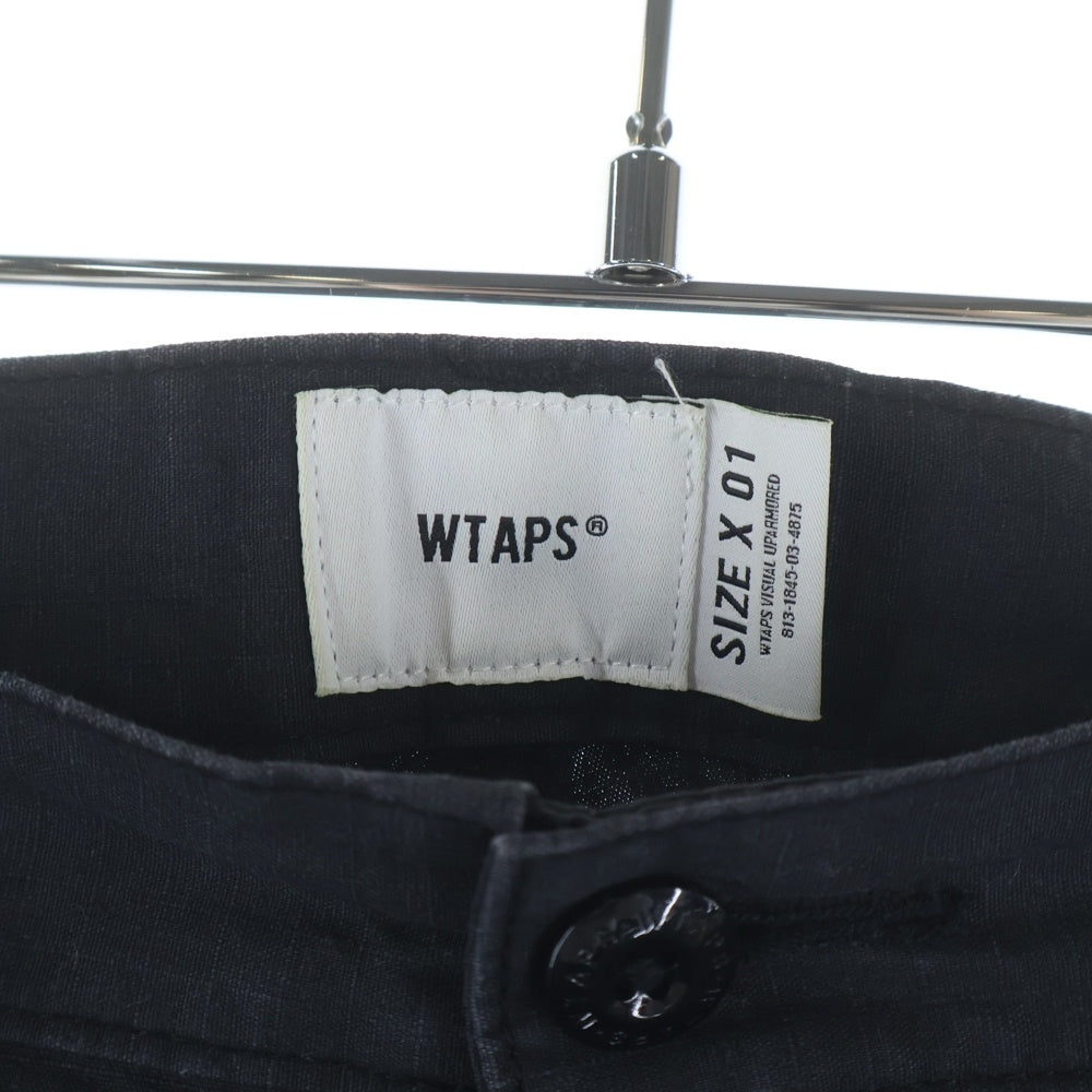WTAPS(ダブルタップス) 24AW TROUSERS RIPSTOP ミリタリー リップストップトラウザーズ カーゴパンツ ブラック 242WVDT-PTM01