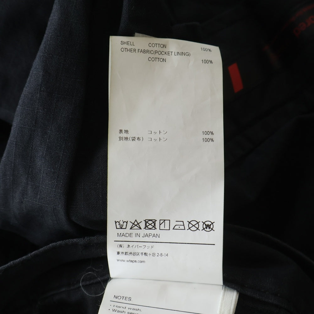WTAPS(ダブルタップス) 24AW TROUSERS RIPSTOP ミリタリー リップストップトラウザーズ カーゴパンツ ブラック 242WVDT-PTM01