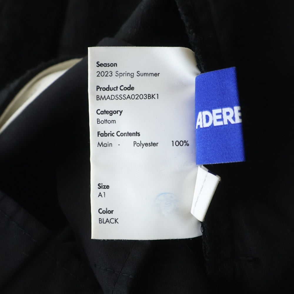 ADER ERROR(アーダーエラー) Black Ani Trousers トラウザーズ パンツ ブラック 231039F087003