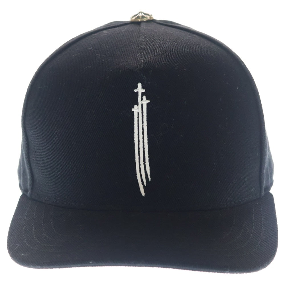 CHROME HEARTS(クロムハーツ) RS3 TRUCKER CAP ロゴ刺繍 クロスボール トラッカーキャップ 帽子 ブラック