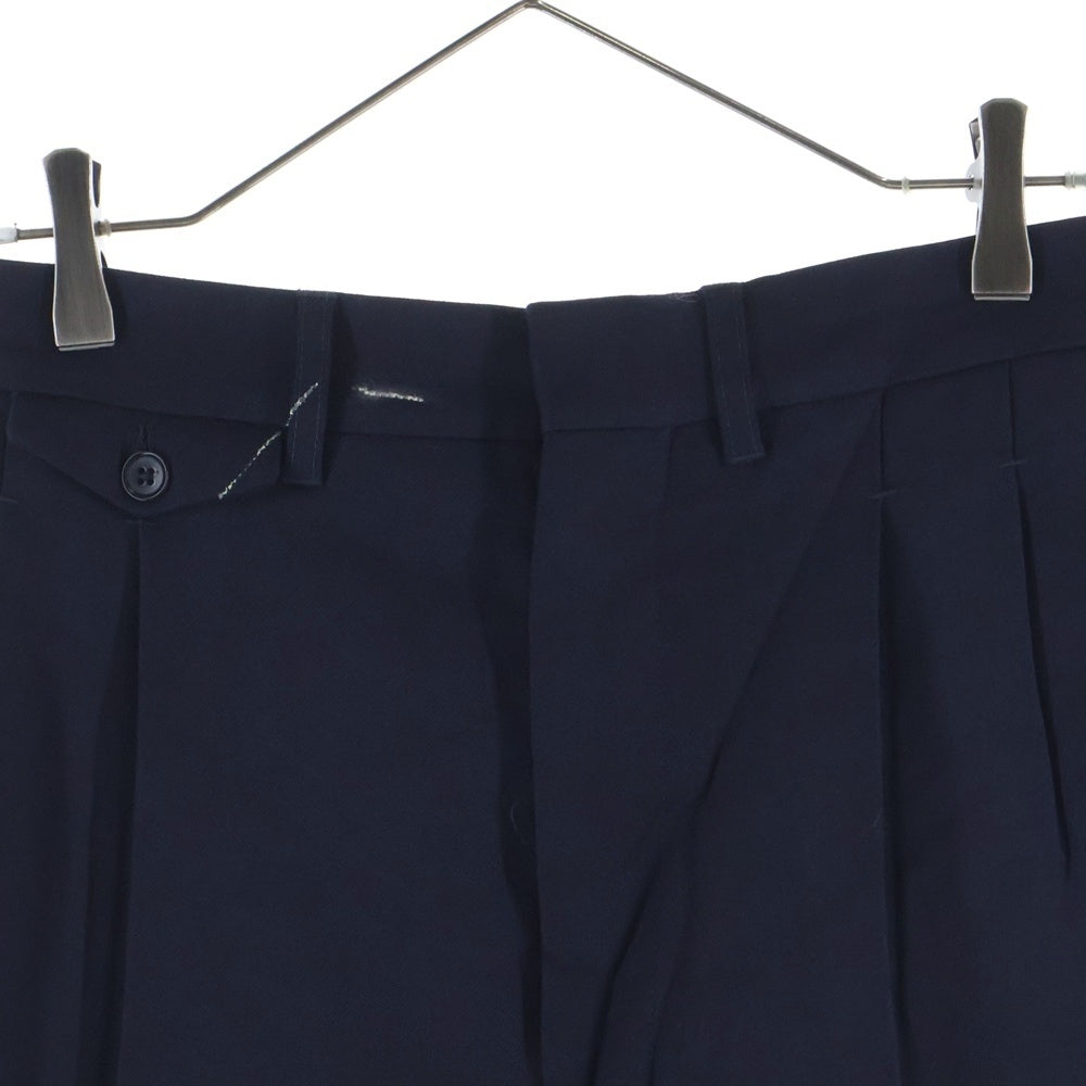 LEMAIRE(ルメール) Wool Slacks センタープレス ウールスラックス ネイビー