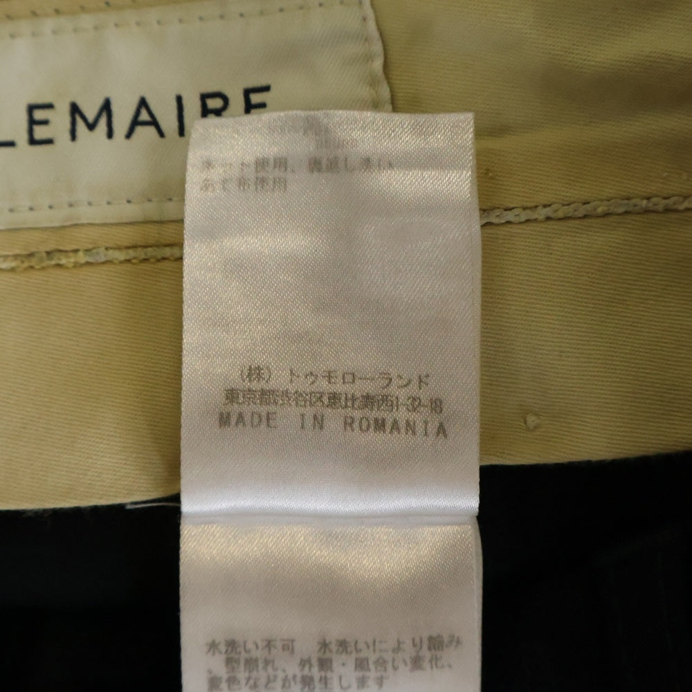 LEMAIRE(ルメール) Wool Slacks センタープレス ウールスラックス ネイビー