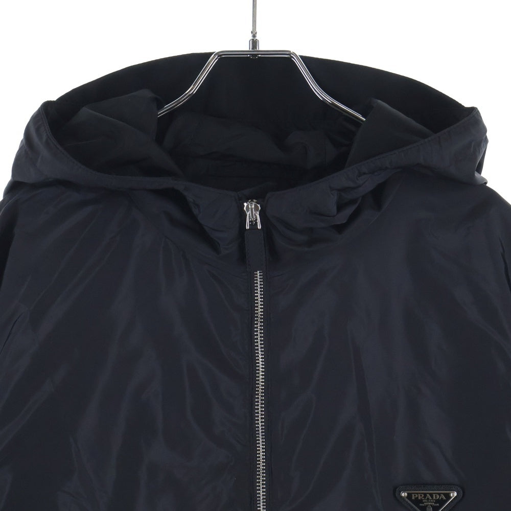 PRADA(プラダ) Re-Nylon Jacket リナイロン トライアングルロゴ ナイロンジャケット パーカー フーディー ブラック SGC220 S231 1WQ9
