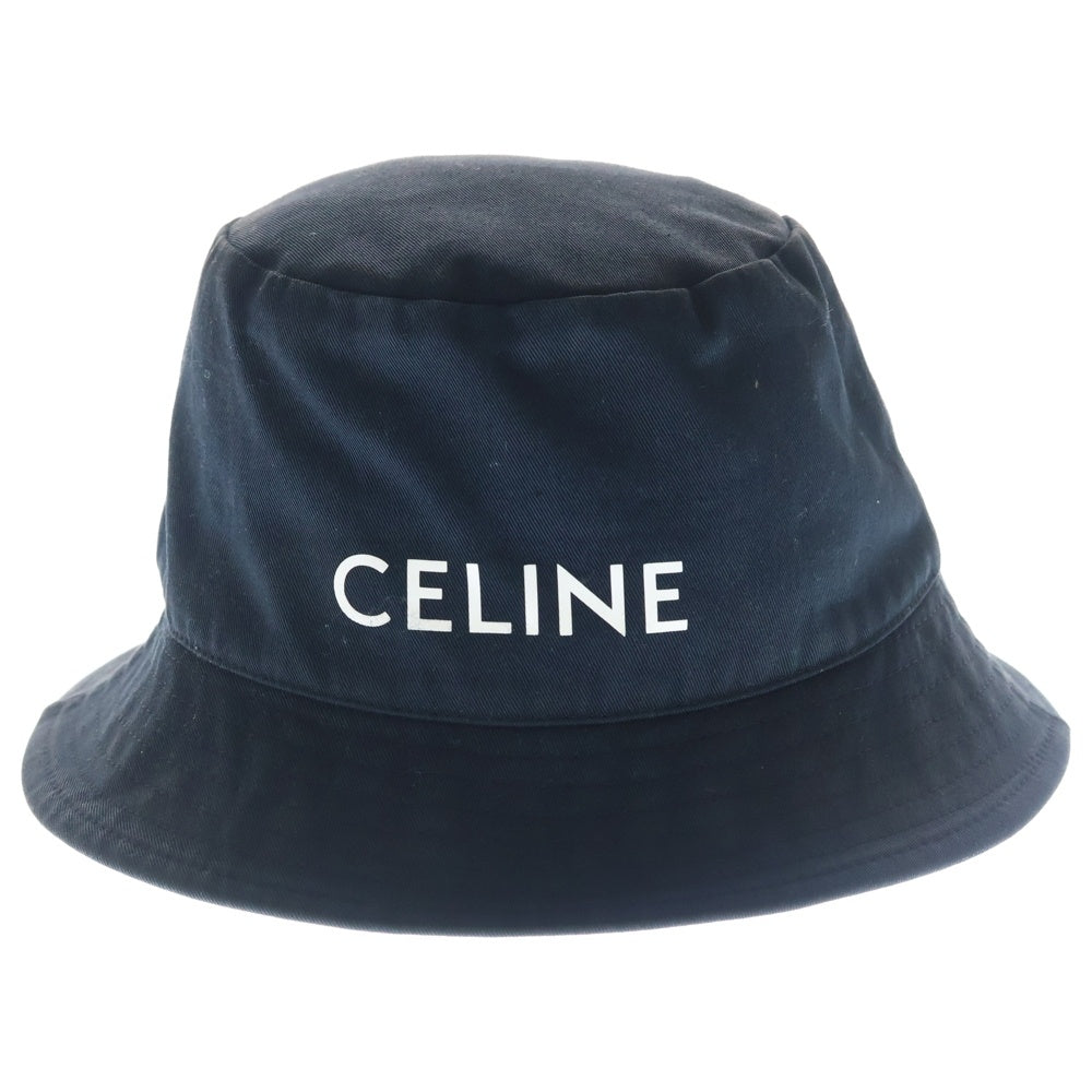 CELINE(セリーヌ) Bucket Hat ロゴプリント バケットハット 帽子 ブラック 2AU5B968P