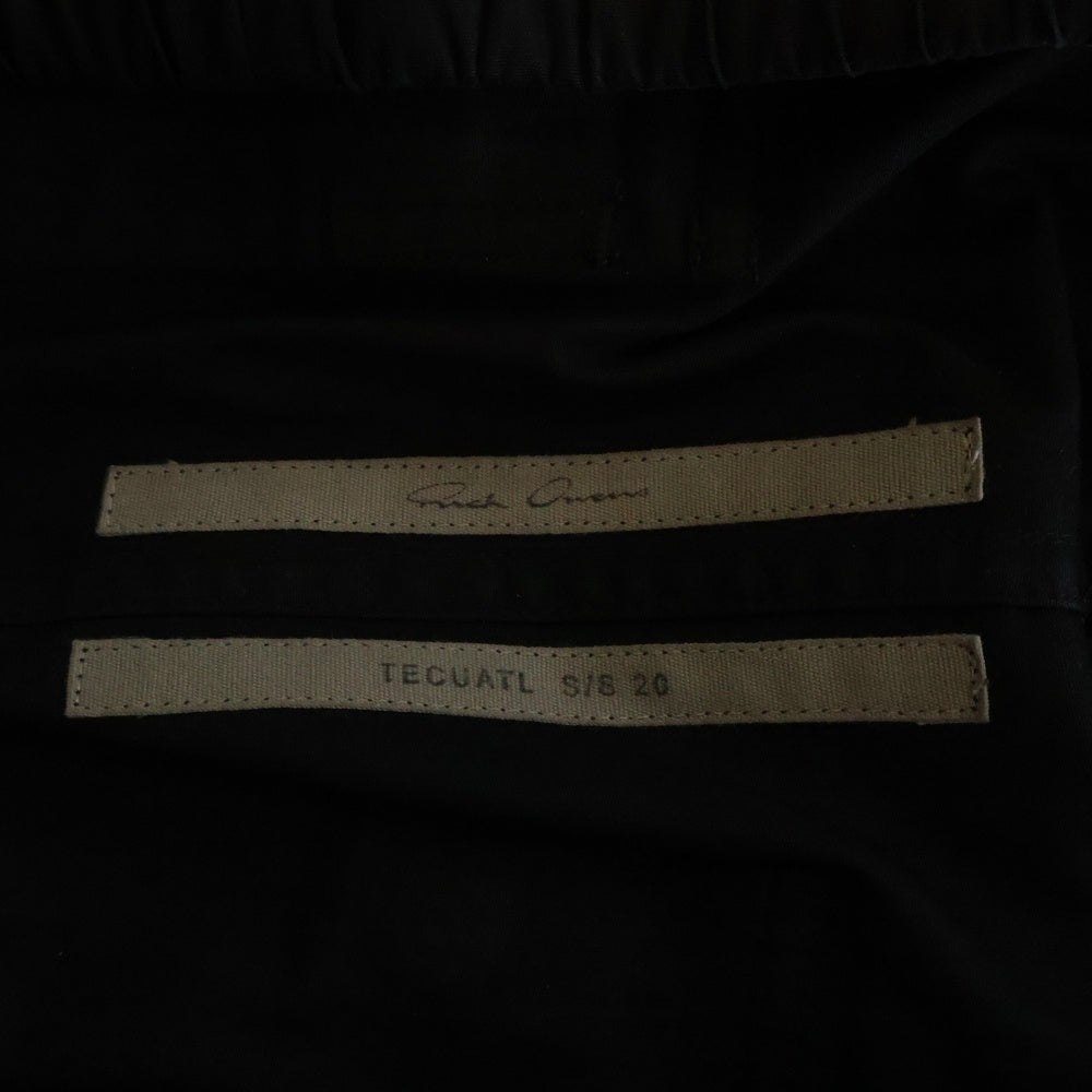 Rick Owens(リックオウエンス) 20SS Bauhaus Cargo バウハウス カーゴパンツ ブラック RU20S7377-TE