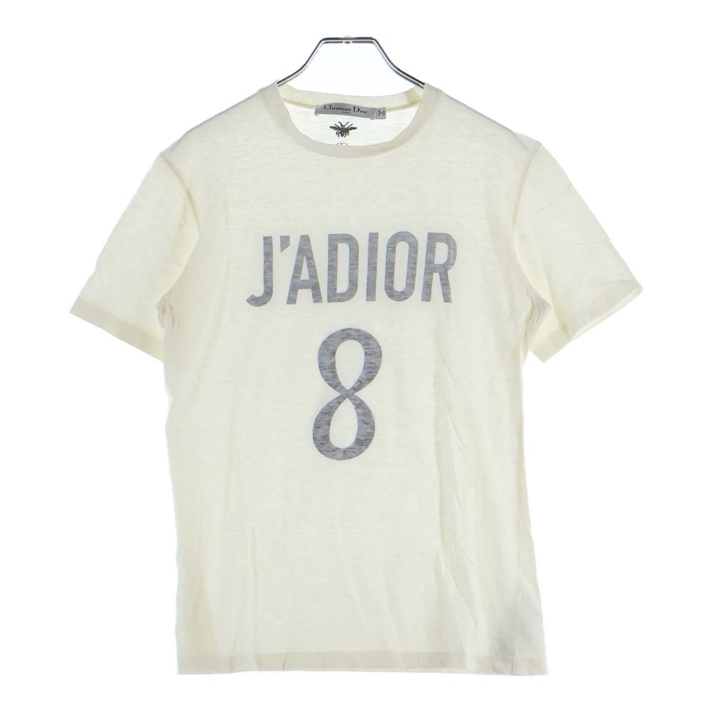 Christian Dior(クリスチャンディオール) JA'DIOR 8 ジャディオール ナンバリング ロゴプリント 半袖Tシャツ カットソー レディース 843T03TC428 ホワイト
