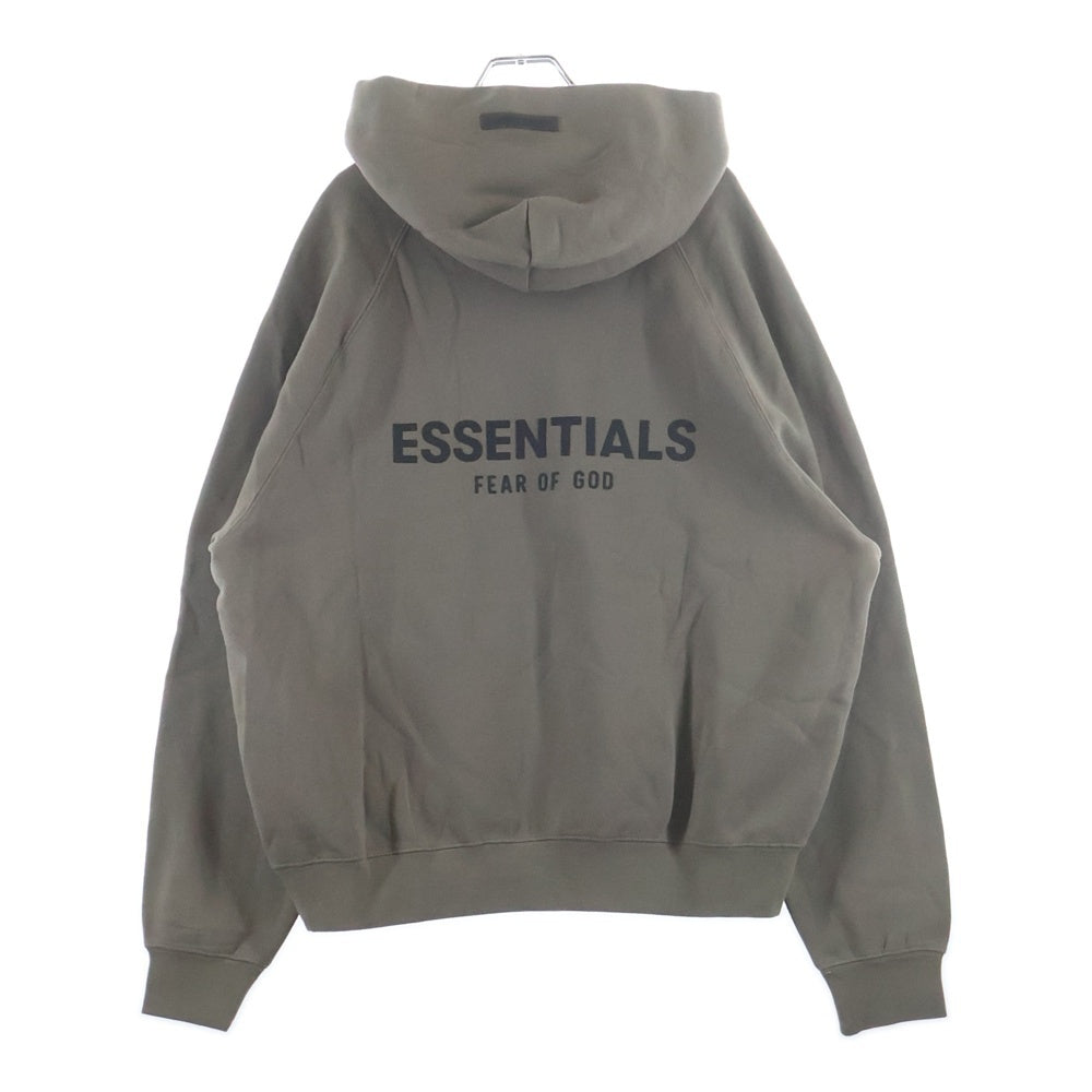 FEAR OF GOD ESSENTIALS(フィアオブゴッド エッセンシャルズ) HOODIE バックラバーロゴ プルオーバースウェットパーカー フーディー グレー