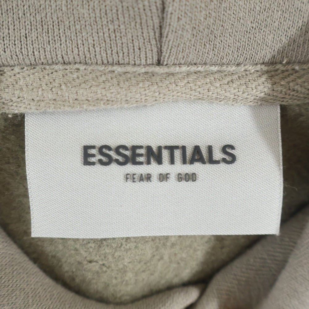 FEAR OF GOD ESSENTIALS(フィアオブゴッド エッセンシャルズ) HOODIE バックラバーロゴ プルオーバースウェットパーカー フーディー グレー