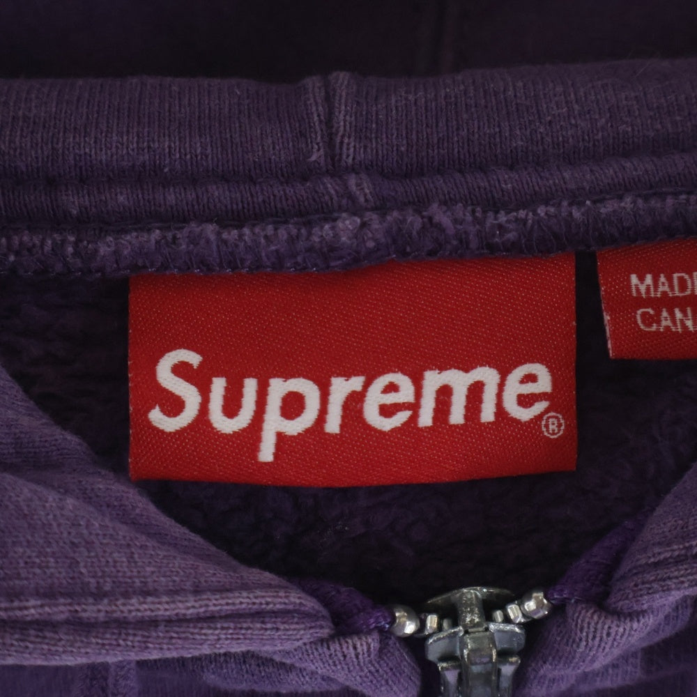 SUPREME(シュプリーム) 21AW The Crow Zip Up Hooded Sweatshirt クロウ ジップアップスウェットパーカー パープル