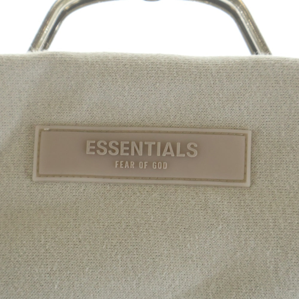 FEAR OF GOD ESSENTIALS(フィアオブゴッド エッセンシャルズ) HOODIE 1977 フェルトロゴ プルオーバースウェットパーカー フーディー ベージュ