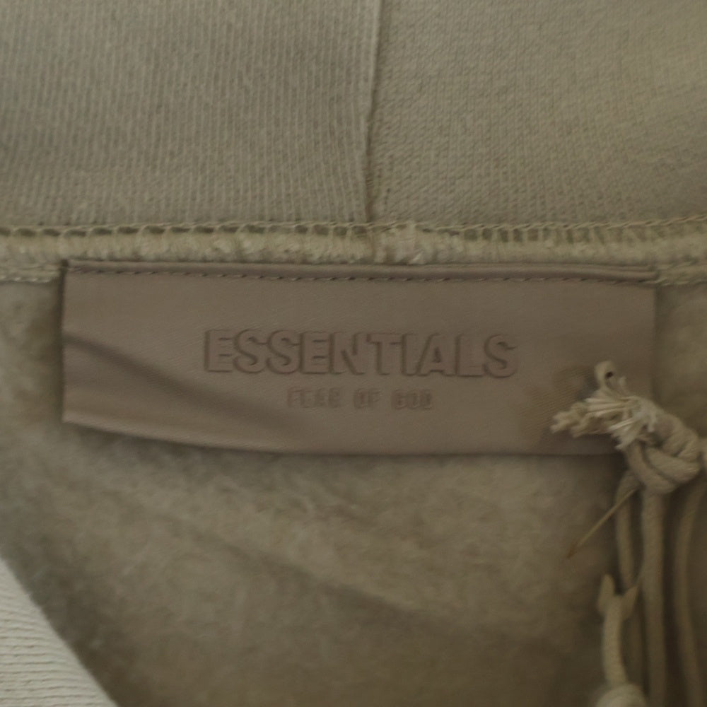 FEAR OF GOD ESSENTIALS(フィアオブゴッド エッセンシャルズ) HOODIE 1977 フェルトロゴ プルオーバースウェットパーカー フーディー ベージュ