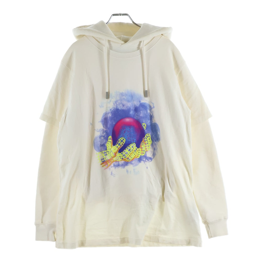 OFF-WHITE(オフホワイト) 18AW Hooded Sweatshirt レイヤードプル