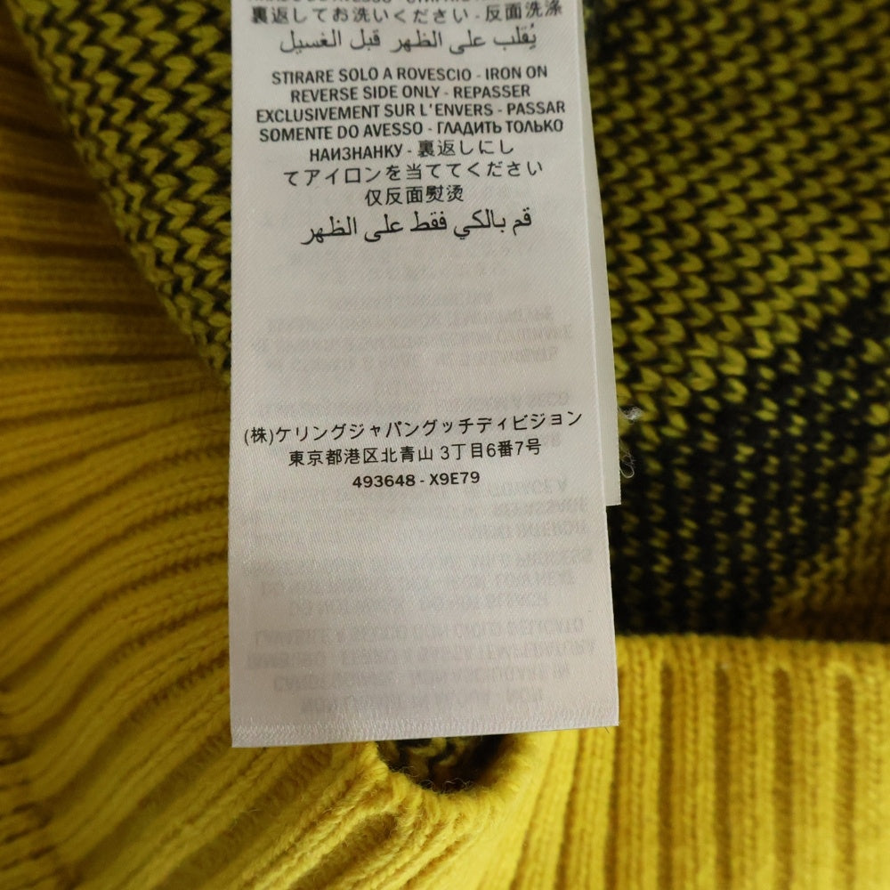 GUCCI(グッチ) Wool Knit Sweater クルーネックウールニットセーター イエロー 493648 X9E79