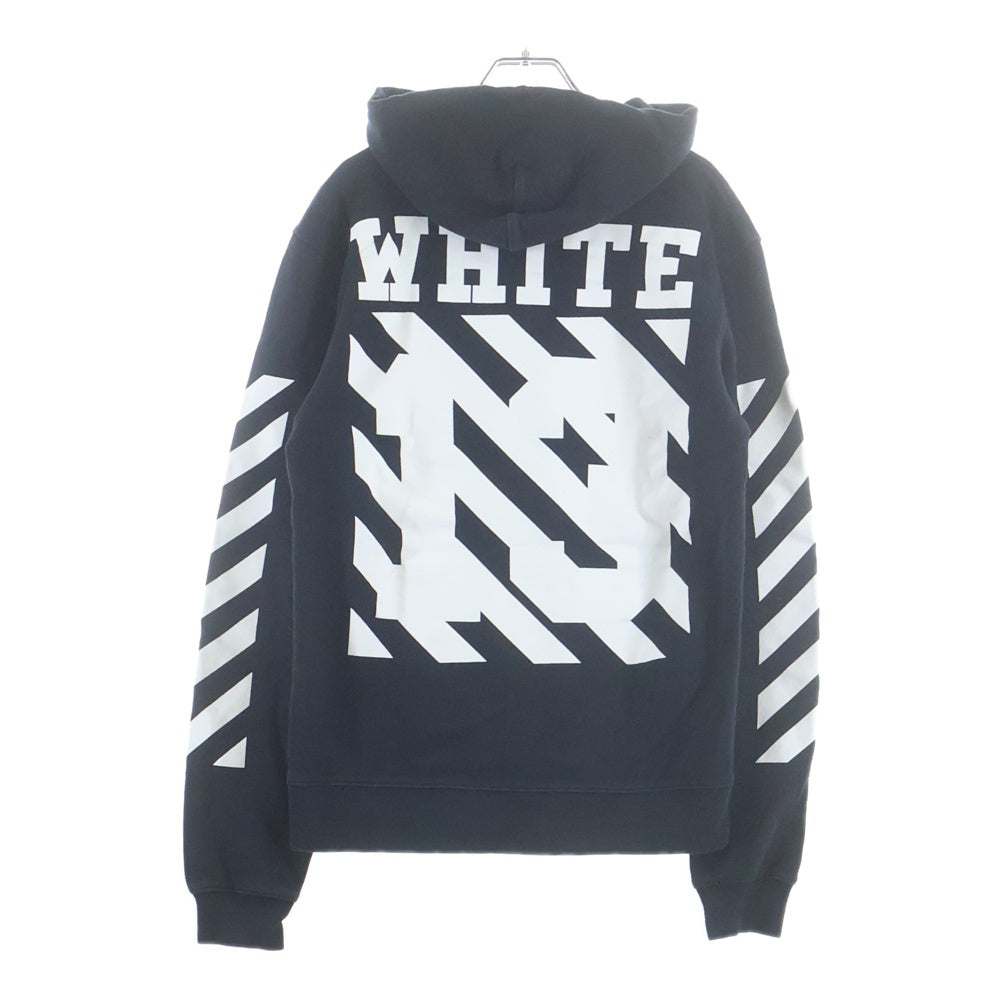 OFF-WHITE(オフホワイト) 14SS Caravaggio Hoodie カラヴァッジョ プルオーバースウェットパーカー フーディー ブラック
