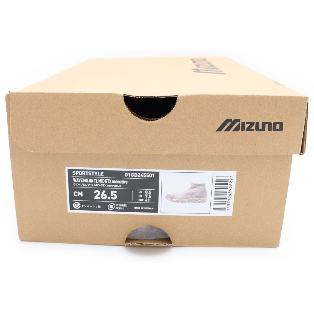 MIZUNO(ミズノ) nonnative Wave Mujin TL Mid GORE-TEX ノンネイティブ ウェーブ ムジン ローカットスニーカー ベージュ US8.5/26.5cm D1GD245501