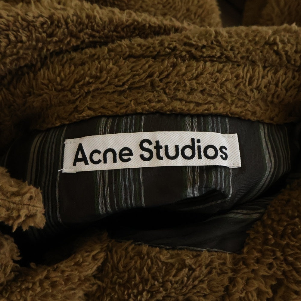 Acne Studios(アクネ ストゥディオズ) Otito Soft Teddy Jacket B90656 テディ フーリース ボアジャケット ブラウン