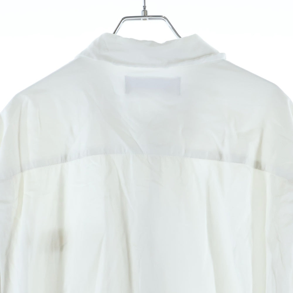 MAISON MIHARAYASUHIRO(メゾンミハラヤスヒロ) 23SS in・stru(men-tal) Satin Shirt I10SH031 インストルメンタル レーヨン 開襟長袖シャツ ホワイト