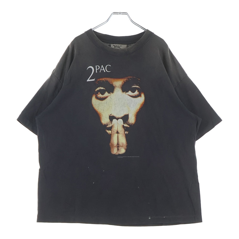 SAINT MICHAEL(セントマイケル) 25SS 2PAC 2PC SS TEE ダメージ加工 半袖Tシャツ グレー SM-HR8-0000-C14