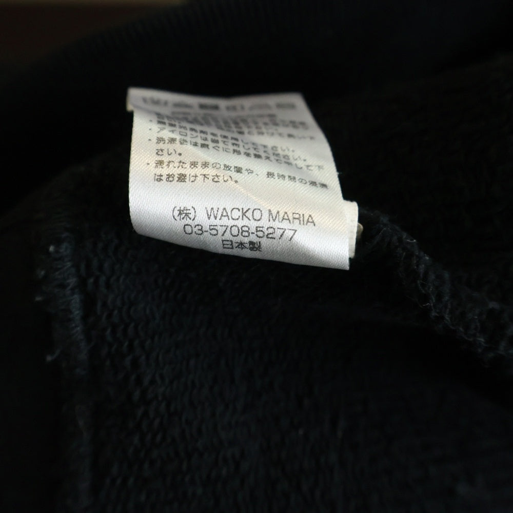 WACKO MARIA(ワコマリア) WASHED HEAVY WEIGHT PULLOVER HOODED SWEAT SHIRT ヘビーオンス プルオーバースウェットパーカー フーディー ブラック