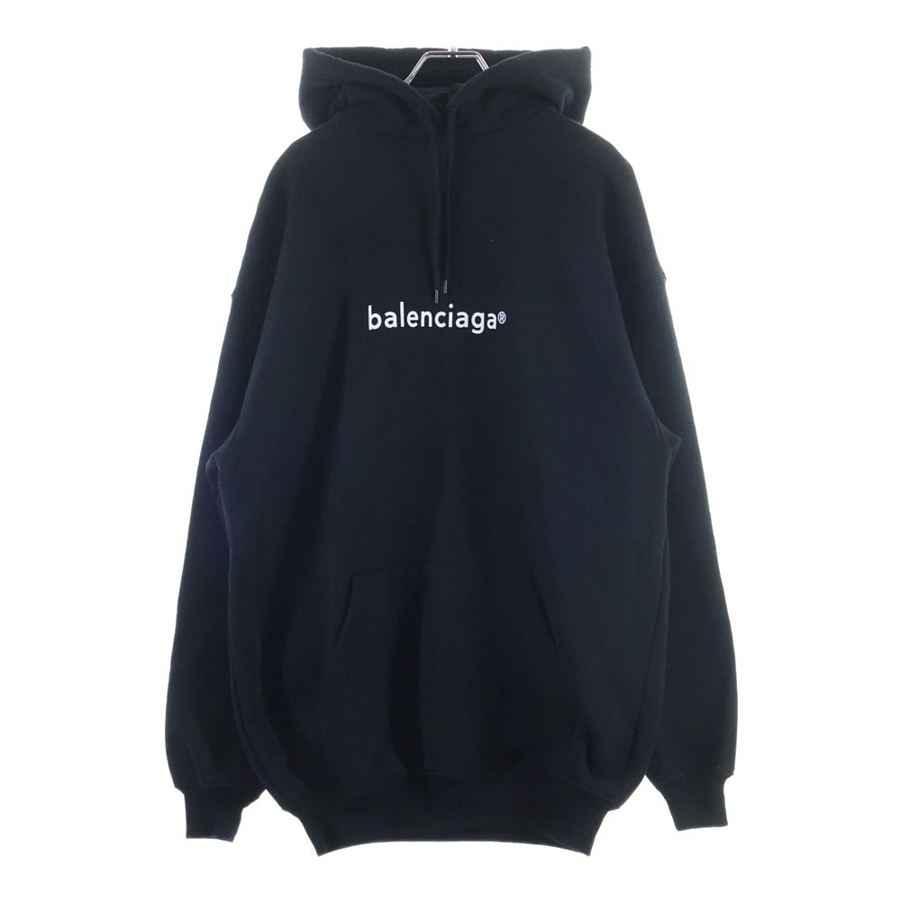 BALENCIAGA(バレンシアガ) 20AW コピーライトロゴ プルオーバーパーカー 578135 TIV55 ブラック
