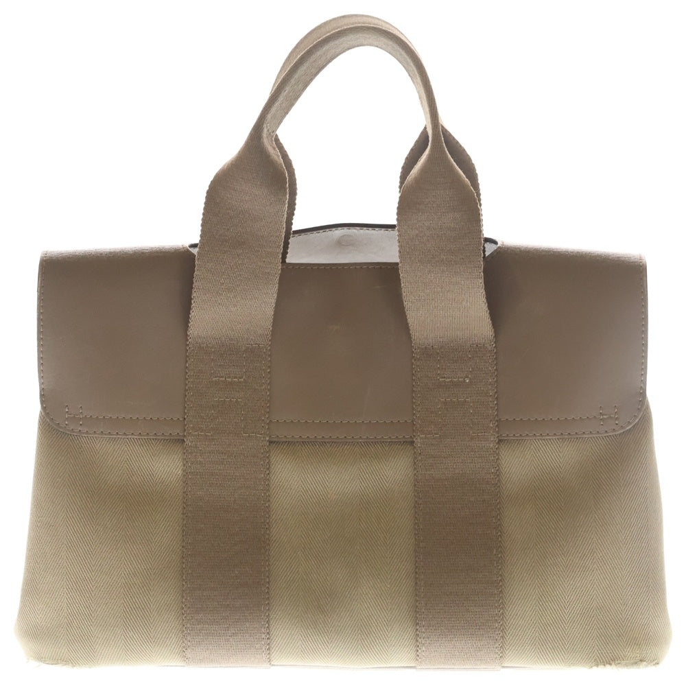 HERMES(エルメス) ヴァルパライソPM キャンバス/レザー ハンドバッグ ベージュ □J刻印 レディース
