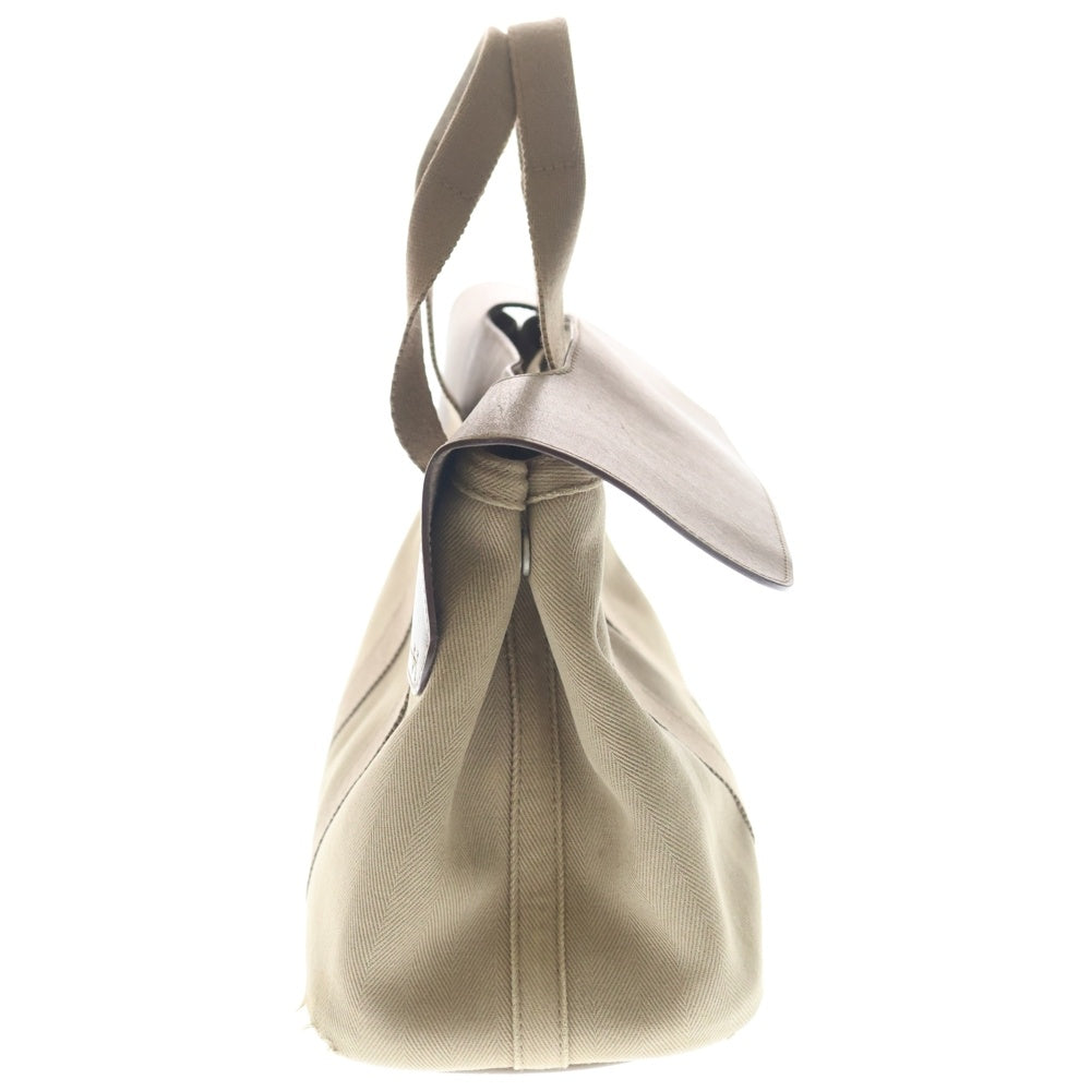 HERMES(エルメス) ヴァルパライソPM キャンバス/レザー ハンドバッグ ベージュ □J刻印 レディース