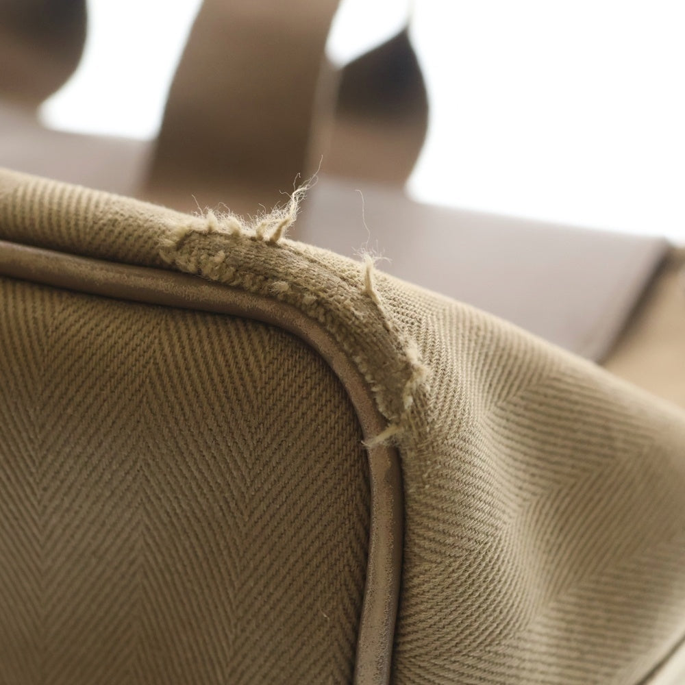 HERMES(エルメス) ヴァルパライソPM キャンバス/レザー ハンドバッグ ベージュ □J刻印 レディース