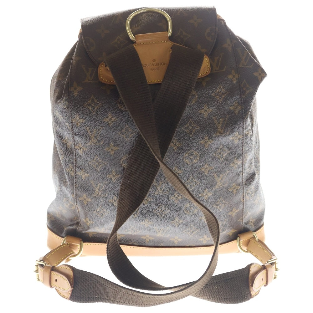 LOUIS VUITTON(ルイヴィトン) モンスリGM モノグラム レザーバックパック リュックサック ブラウン M51135 レディース