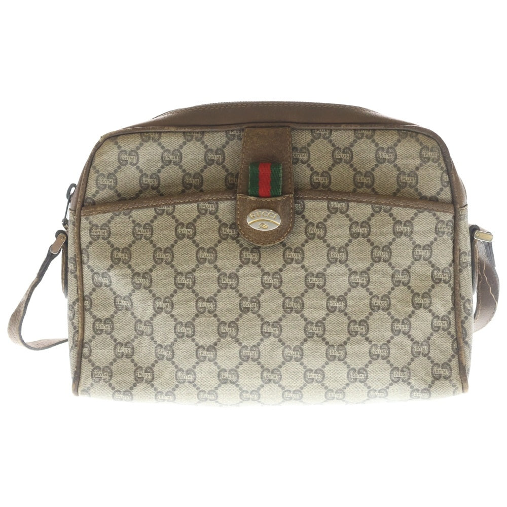 GUCCI(グッチ) VINTAGE GGスプリーム ショルダーバッグ ベージュ レディース