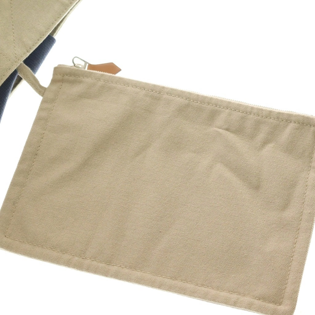 HERMES エルメス Canvas Tote Bag ポーチ付き キャンバストートバッグ ベージュ HERMES(エルメス) Canvas Tote Bag ポーチ付き キャンバストートバッグ