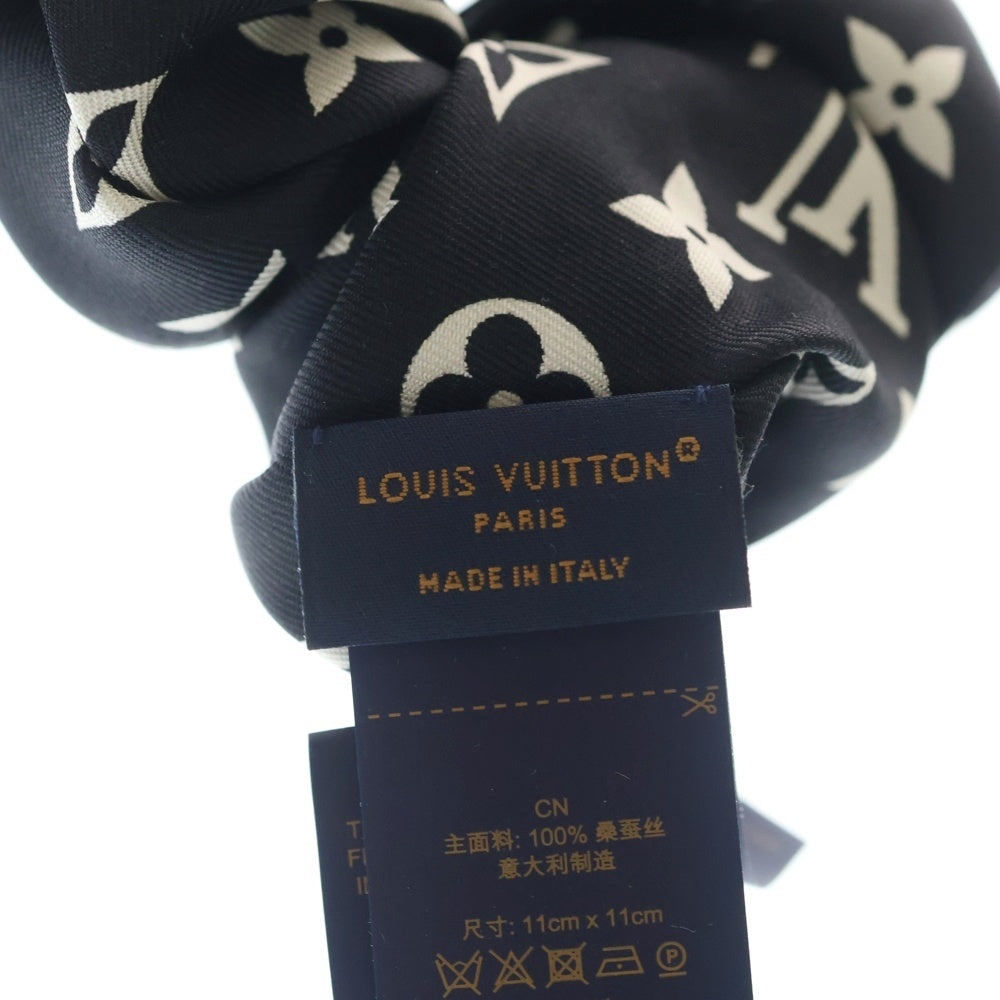LOUIS VUITTON(ルイヴィトン) モノグラム シルエット シルクシュシュ ブラック レディース M97250