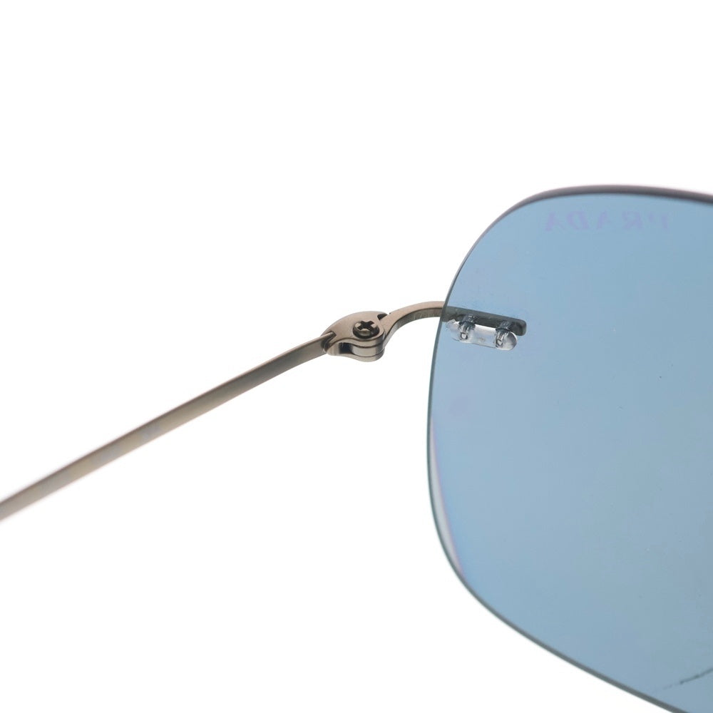 PRADA(プラダ) ティアドロップ アビエイターサングラス 眼鏡 アイウェア シルバー ROU-2D2