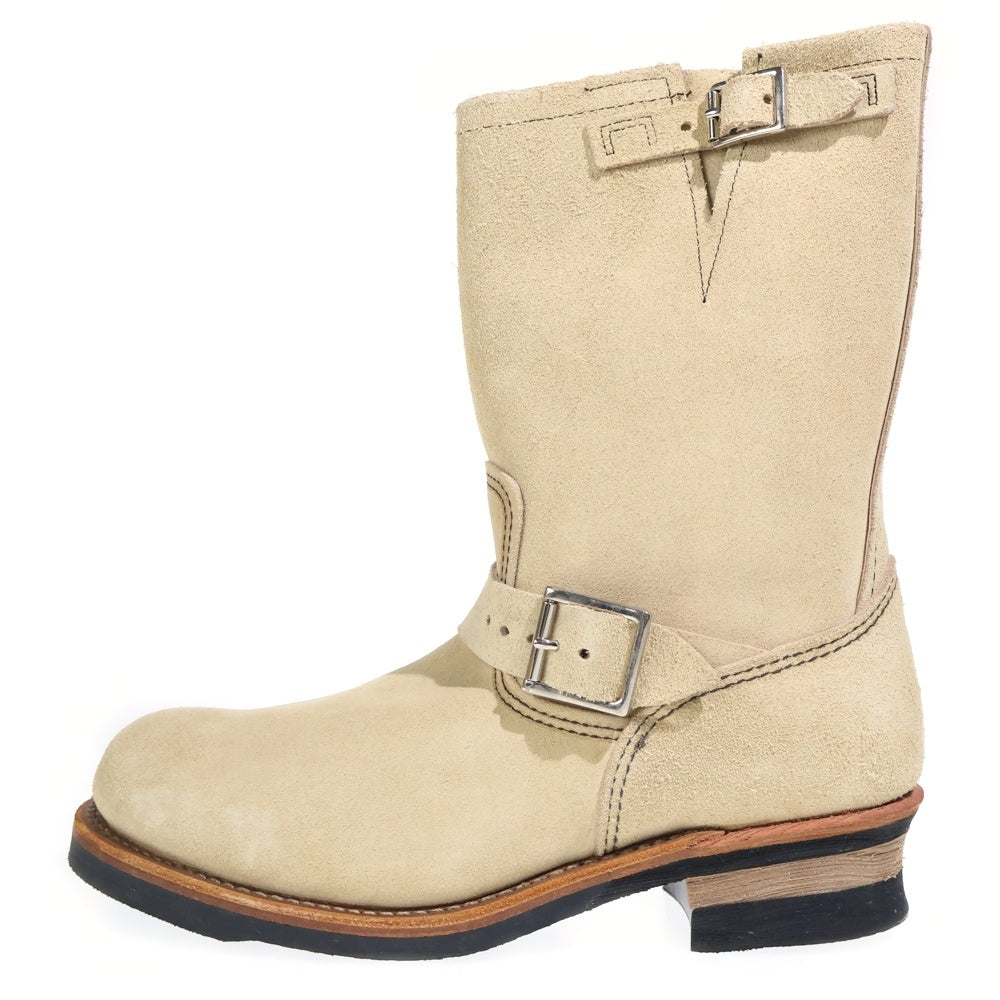 RED WING(レッド ウイング) 8268 ENGINEER BOOTS スウェード エンジニアブーツ ハイカットシューズ ベージュ