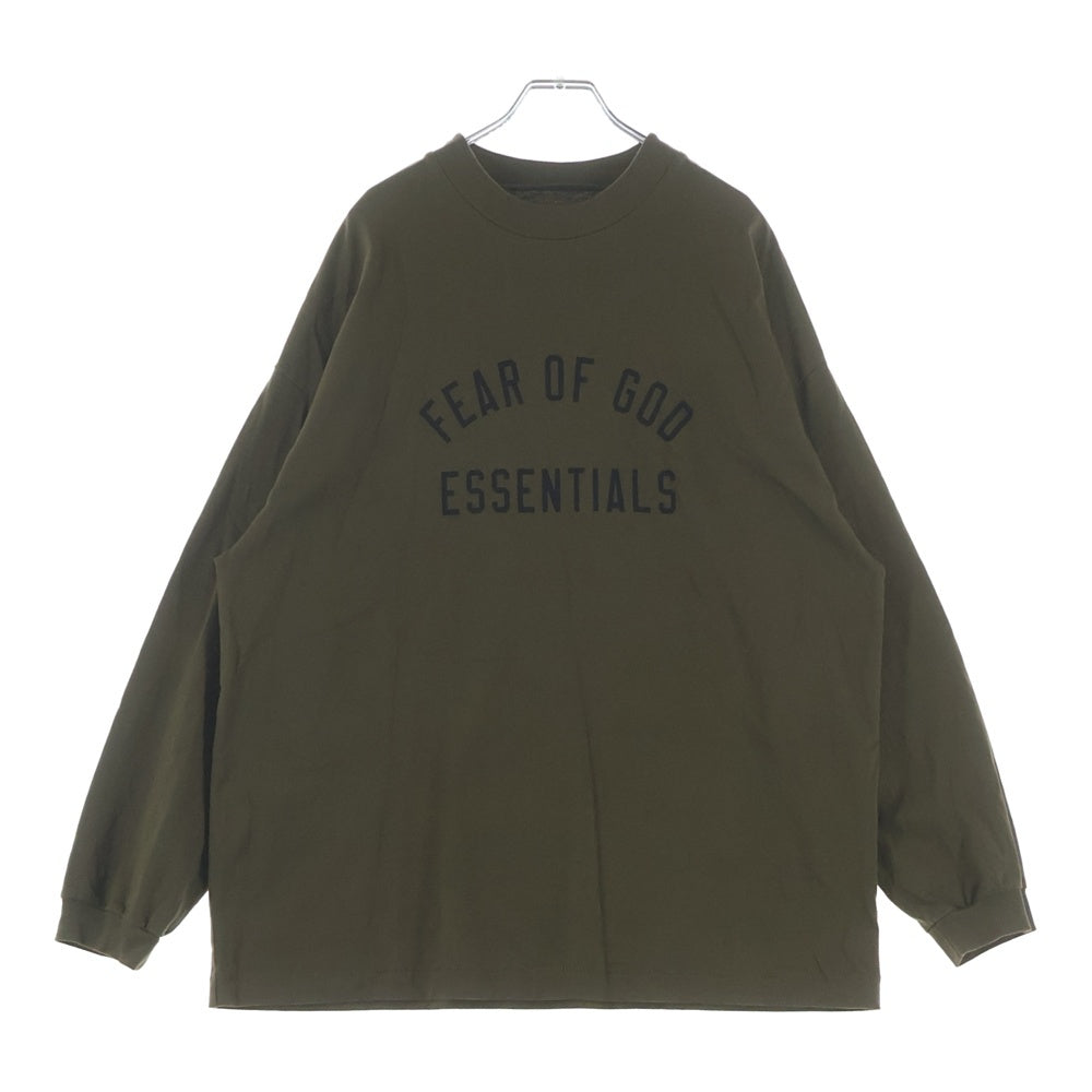 FEAR OF GOD ESSENTIALS(フィアオブゴッド エッセンシャルズ) L/S T-SHIRT 長袖Tシャツ ロンT カーキ