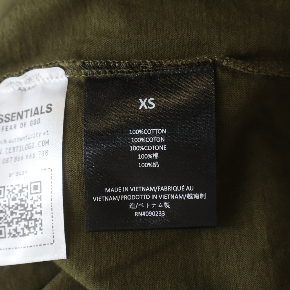 FEAR OF GOD ESSENTIALS(フィアオブゴッド エッセンシャルズ) L/S T-SHIRT 長袖Tシャツ ロンT カーキ