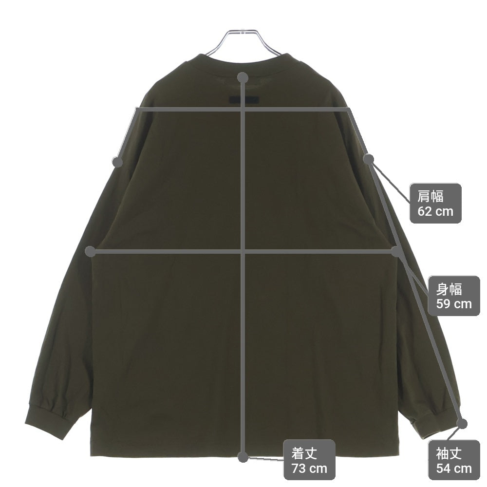 FEAR OF GOD ESSENTIALS(フィアオブゴッド エッセンシャルズ) L/S T-SHIRT 長袖Tシャツ ロンT カーキ