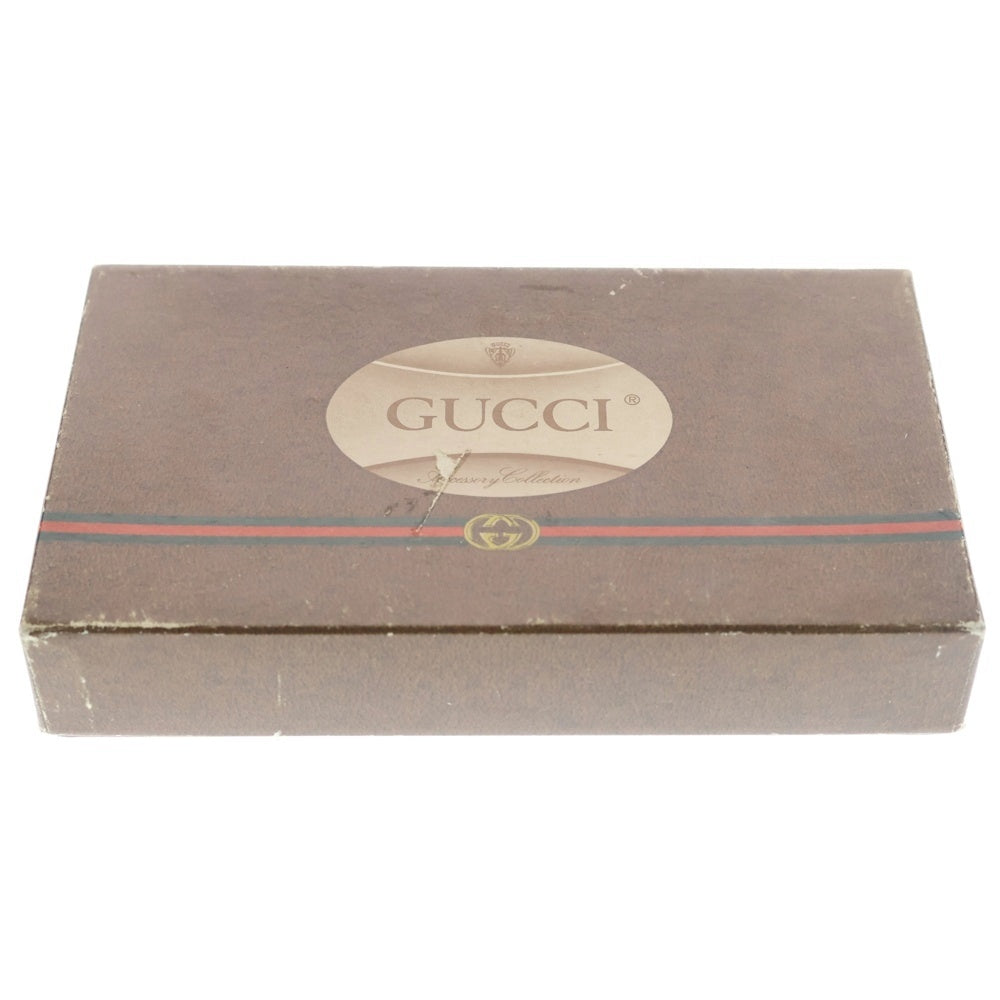 GUCCI(グッチ) VINTAGE Wallet ヴィンテージ シェリーライン ロングウォレット 長財布 ネイビー レディース