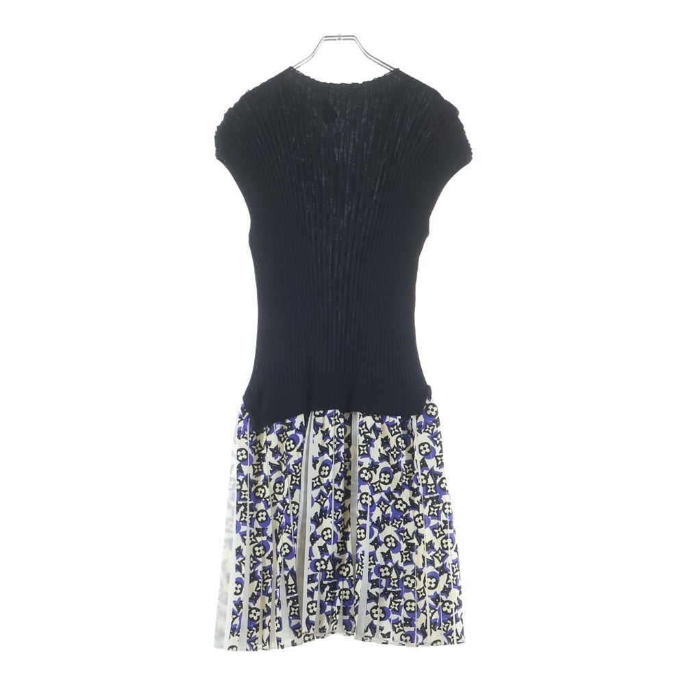 LOUIS VUITTON(ルイヴィトン) 19SS モノグラムバイマテリアル ニットドレス ワンピース ブラック/ホワイト レディース RW191W LQC FGKD12